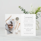 Invitation Événement professionnel | Photo professionnelle mo (Debout devant)