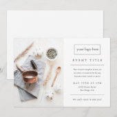 Invitation Événement professionnel | Photo professionnelle mo (Devant / Derrière)