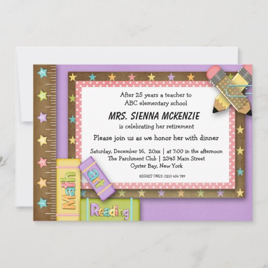 Invitation Événement scolaire (Devant)