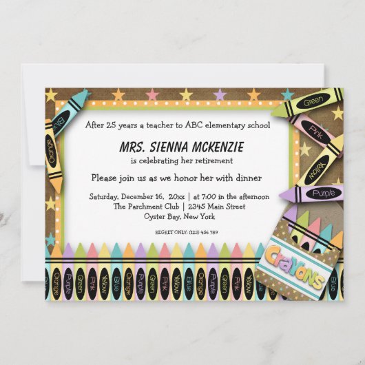 Invitation Événement scolaire (Devant)