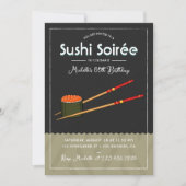 Invitation Événement Soirée Sushi Soirée Soirée Moderne (Devant)