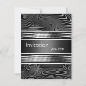 Invitation Événement spécial Black Silver Metal (Devant)