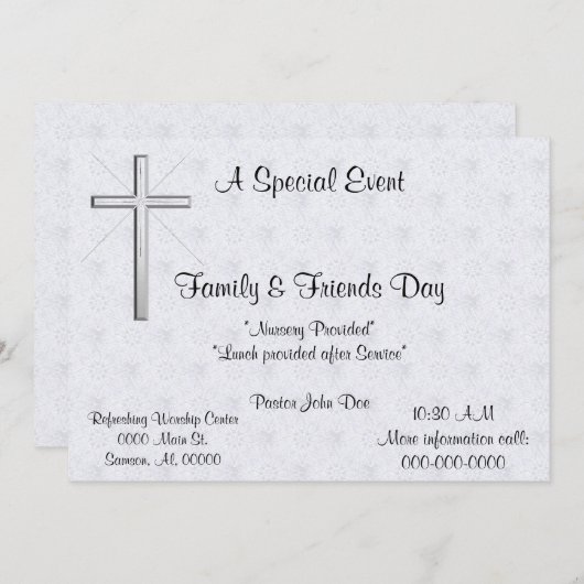 Invitation Événement spécial de collecte d'invitations de l'É (Devant / Derrière)