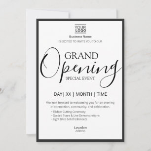 Invitation Événement spécial de grande ouverture