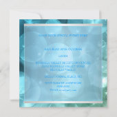 Invitation Événement spécial Élégantes bulles de l'étoile ble (Dos)