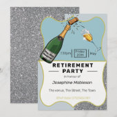 Invitation Événement sur l'âge de la retraite du parti de ret (Devant / Derrière)