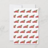 Invitation Événement sur mesure Festif branché Camion rouge N (Dos)