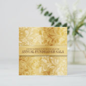 Invitation Événement Tourbillon Paisley Doré (Debout devant)