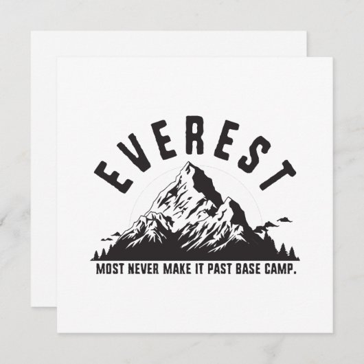 Invitation Everest (Devant / Derrière)