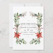 Invitation Evergreen - Paysage hivernal de Noël de mariage (Devant)