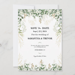 Invitation Evergreens Enchantés : Enregistrer L'Invitation Da