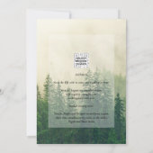 Invitation Evergreens Winter Wedding Mountain Forest (Dos)