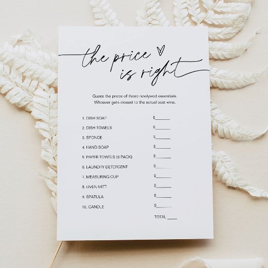 Invitation EVERLEIGH devine le bon jeu de Fête des mariées de