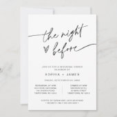 Invitation EVERLEIGH La Nuit Avant Le Dîner De Répétition Inv (Devant)