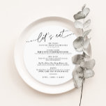 Invitation EVERLEIGING Minimalist Round Mariage Dinner Menu<br><div class="desc">Everleigh Collection - une collection étonnante et minimaliste qui dispose d'une police de calligraphie moderne qui est à la fois chic et élégant. Cette collection offre un design intemporel et élégant qui est parfait pour tous les événements, des mariages aux baby showers et tout entre les deux. Découvrez l'élégance et...</div>