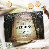 Invitation Evermore | Forêt de fée enchantée | Mariage orange