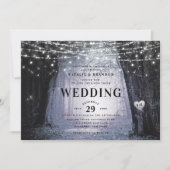 Invitation Evermore | Forêt de fée enchantée | Mariage violet (Devant)