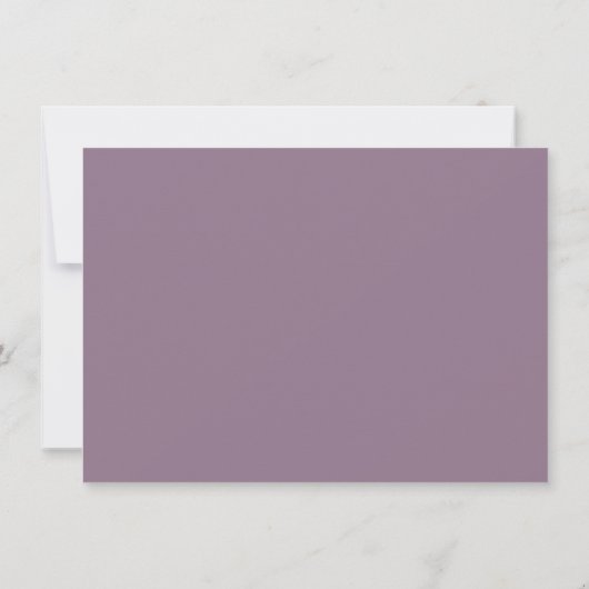 Invitation Evermore | Forêt de fée enchantée | Mauve Mariage (Dos)