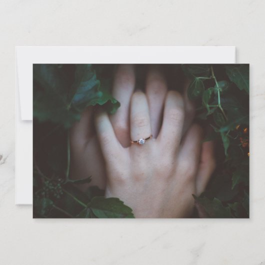 Invitation Evermore | Forêt de fée enchantée | Mauve Mariage (Dos)