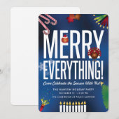 Invitation Everything* *Merry de fête de vacances (Devant / Derrière)