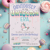 Invitation Évidemment Dans Mon Époque Unicorn Drôle Anniversa