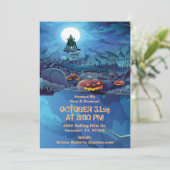 Invitation Evil Graveyard Citrouilles Adulte Hallo (Debout devant)