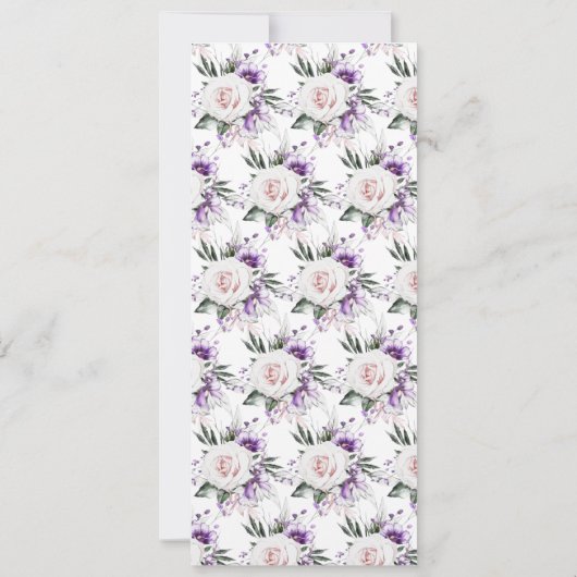 Invitation Évite numérique et florale modifiable (Dos)