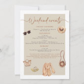 Invitation EVJF bohémien dans le pays du vin de Napa (Dos)