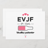Invitation EVJF en cours veuillez patienter (Devant / Derrière)