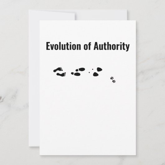 Invitation Évolution de l'autorité avec les chiens chats (Devant)