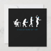 Invitation Evolution De VR Virtual Reality Gamer Jeu Cadeau (Devant)