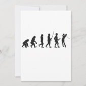 Invitation Évolution drôle de l'homme Histoire du golf  (Devant)