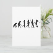 Invitation Évolution drôle de l'homme Histoire du golf  (Debout devant)