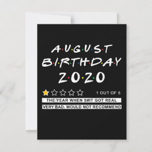 Invitation Examen 2020 août Anniversaire Très Mauvais