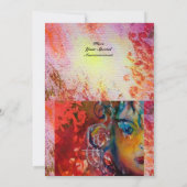 Invitation EXCALIBUR 1, rouge vif, rose pourpre (Dos)