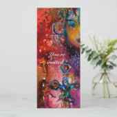 Invitation EXCALIBUR 2, rouge vif , rose pourpre (Debout devant)