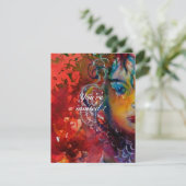 Invitation EXCALIBUR 3, rouge vif , rose pourpre (Debout devant)