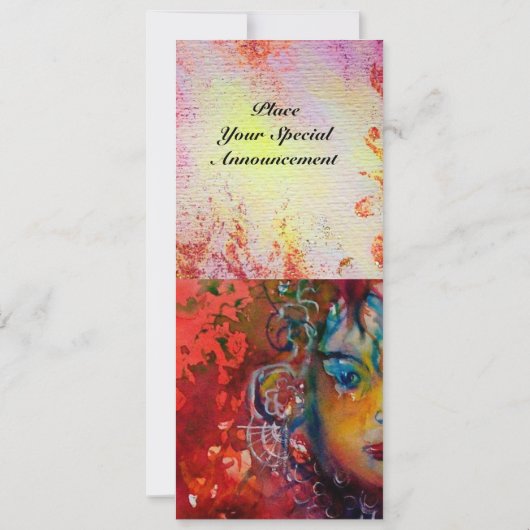 Invitation EXCALIBUR 3, rouge vif , rose violet (Dos)