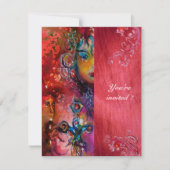 Invitation EXCALIBUR, fuchsia violette rouge vif (Devant)