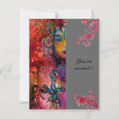 Invitation EXCALIBUR, gris rouge vif (Devant)