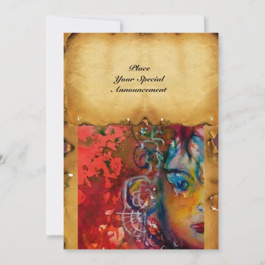 Invitation EXCALIBUR MAGIQUE ÉCRAN rouge violet Imaginaire (Dos)