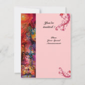 Invitation EXCALIBUR, rouge rose vif (Dos)