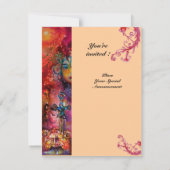 Invitation EXCALIBUR, rouge rose vif (Dos)