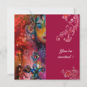 Invitation EXCALIBUR, rouge vif, (Devant)