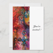 Invitation EXCALIBUR, rouge vif, blanc (Devant)