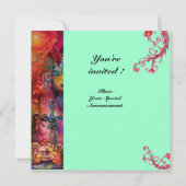 Invitation EXCALIBUR, rouge vif, bleu (Dos)