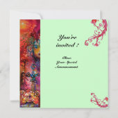 Invitation EXCALIBUR, rouge vif, bleu (Dos)