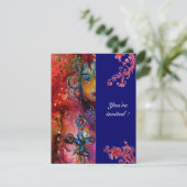 Invitation EXCALIBUR , rouge vif , bleu (Debout devant)