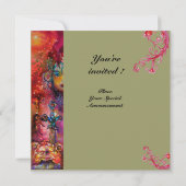 Invitation EXCALIBUR, rouge vif, gris (Dos)