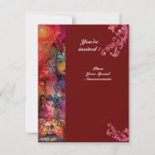 Invitation EXCALIBUR, rouge vif, noir (Dos)